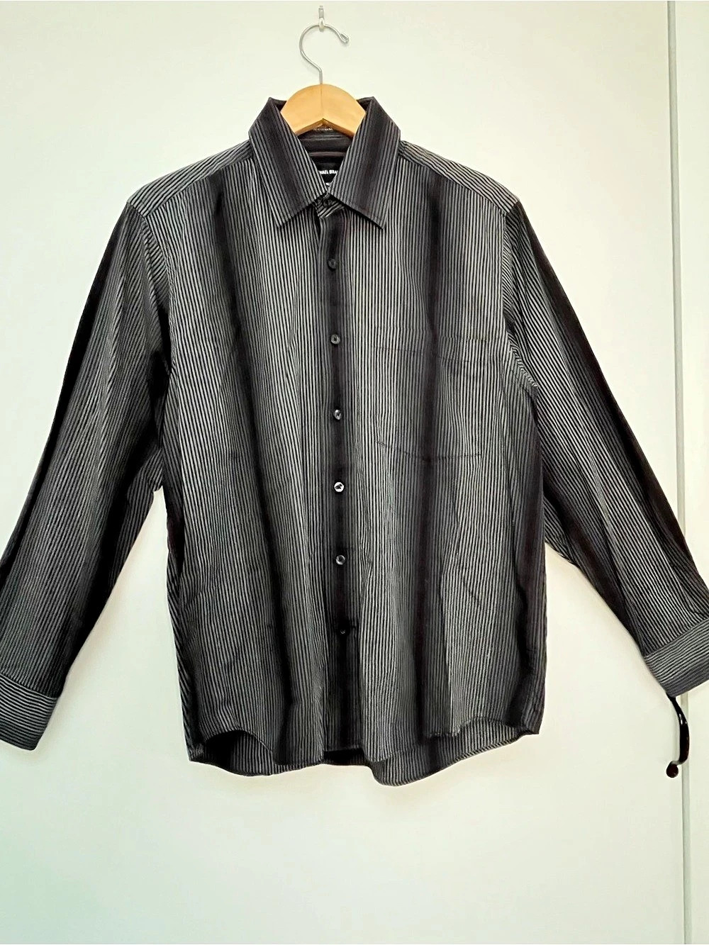 Michael Brandon Men's Striped Cotton Button Down Size Medium Like New
